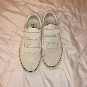 Vans White/Cream Old Skool Velcro
